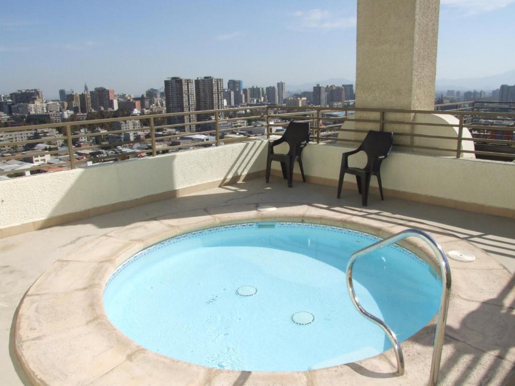 Bellavista Departamento Amoblado Appartamento Santiago del Cile Camera foto