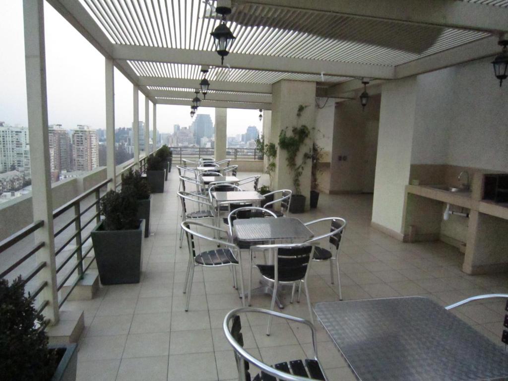 Bellavista Departamento Amoblado Appartamento Santiago del Cile Camera foto